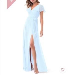 Azazie Sky Blue Dress (Size 6)